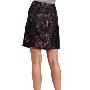 AK Anne Klein NWT Silver/Black/Purple Skirt 12P